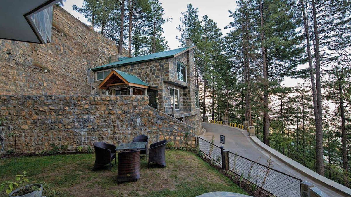 Lux Alpine Stone Villa with Panoramic Pine Views photo 4